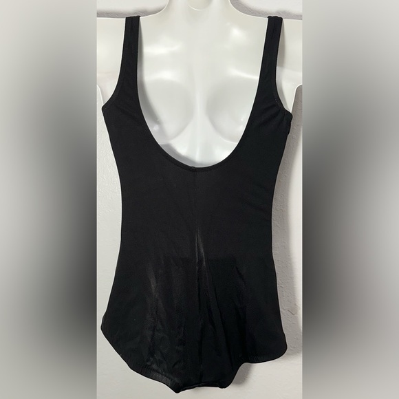 Women’s Black Swimsuit with Front Control Panel, size 12 - Picture 2 of 10
